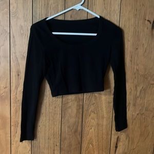 Cropped black long sleeve